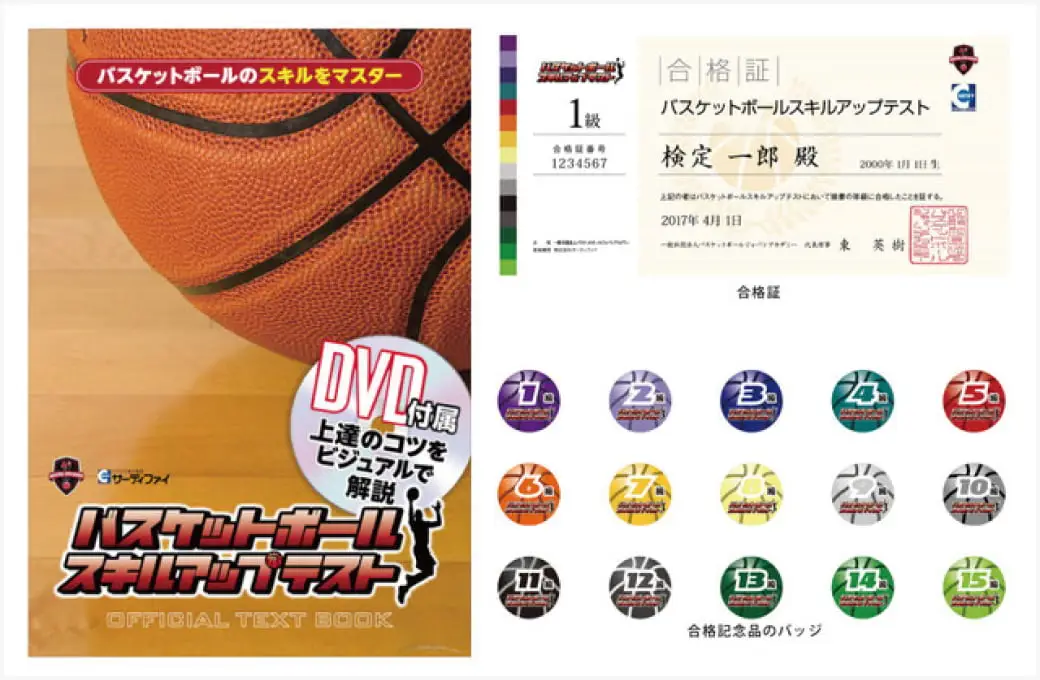 バスケットボール スキルアップテストの教材紹介の画像
